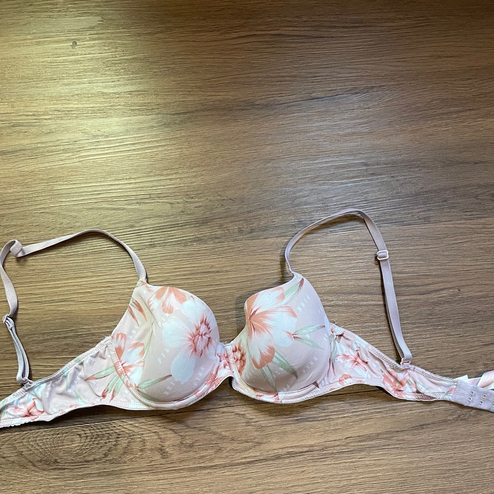 Pink Victoria secret bra